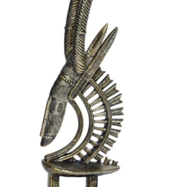 STATUE WITH MARBLE BASE