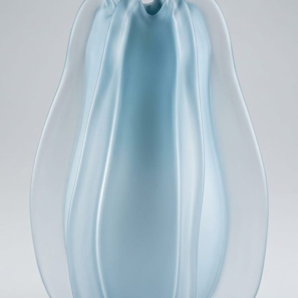 BLUE GLASS VASE