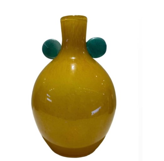 AMBER GLASS VASE