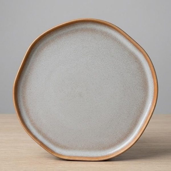 CREAM COFFEE DINNER PLATE STONEWARE