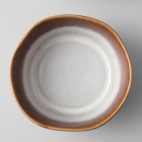 CREAM COFFEE SOUP PLATE STONEWARE