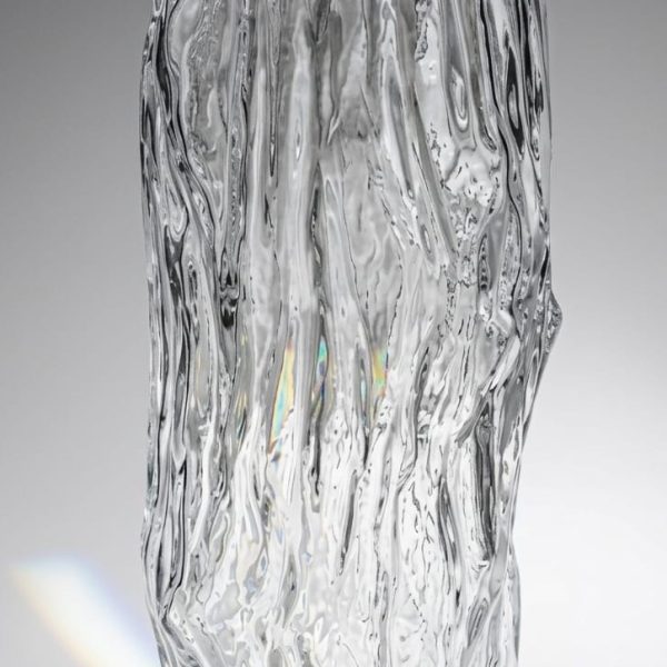 CLEAR GLASS VASE