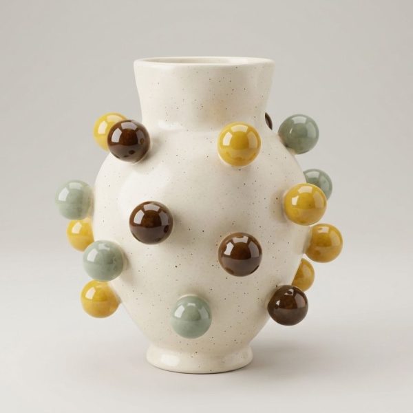 MULTI BALLS CERAMIC VASE