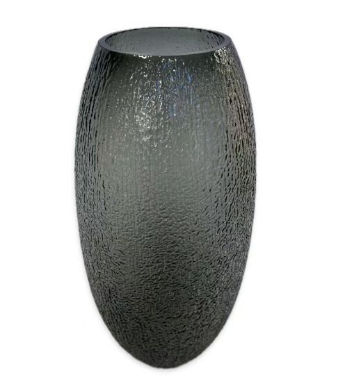 GREY GLASS VASE