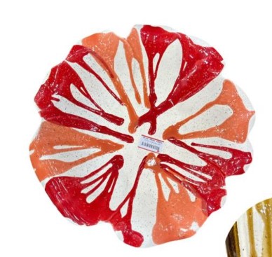 RED ROSE CERAMIC PLATE