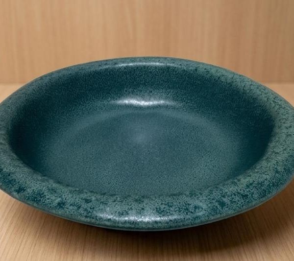 DARK GREEN SOUP PLATE STONEWARE