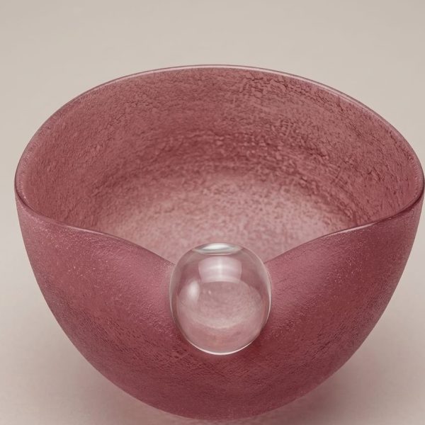 PINK GLASS POT