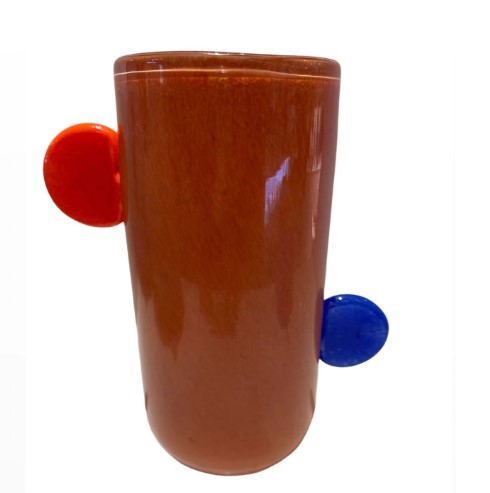 TERRA ORANGE GLASS VASE