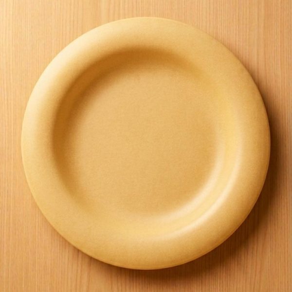 YELLOW PLATE STONEWARE
