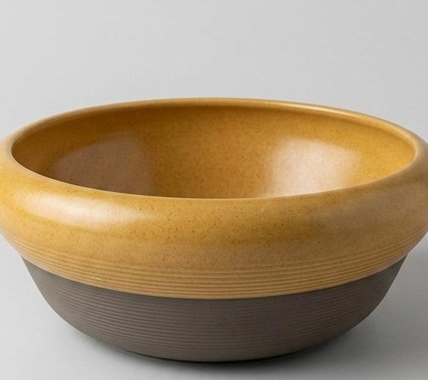 BROWN CEREAL BOWL STONEWARE