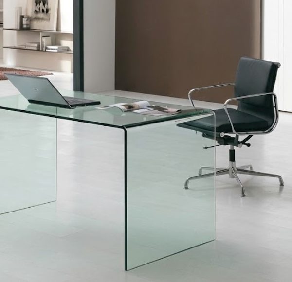 CLEAR GLASS DESK