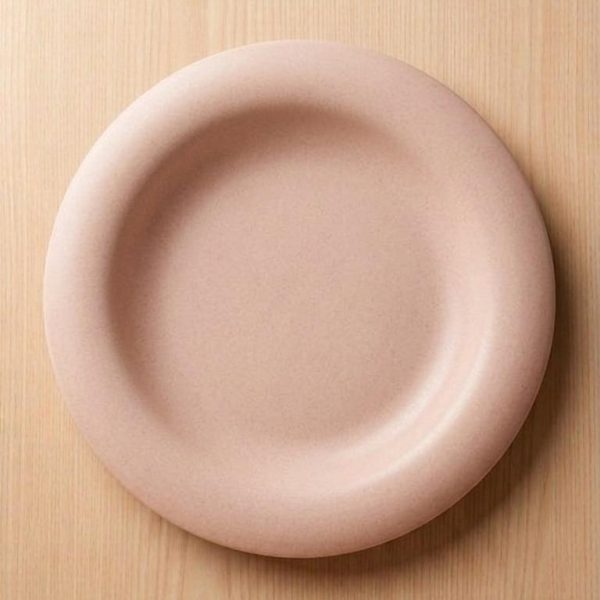 NUDE PINK PLATE STONEWARE