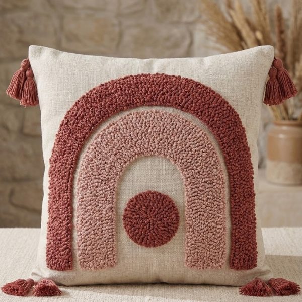 PINK RAINBOW CUSHION