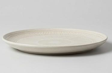 WHITE CREAM DINNER STONEWARE