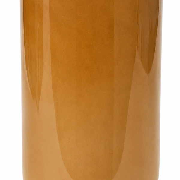 ORANGE BEIGE GLASS VASE